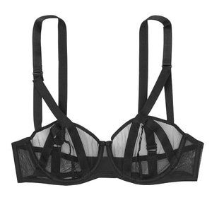 Sexy Mesh Balconette Bra